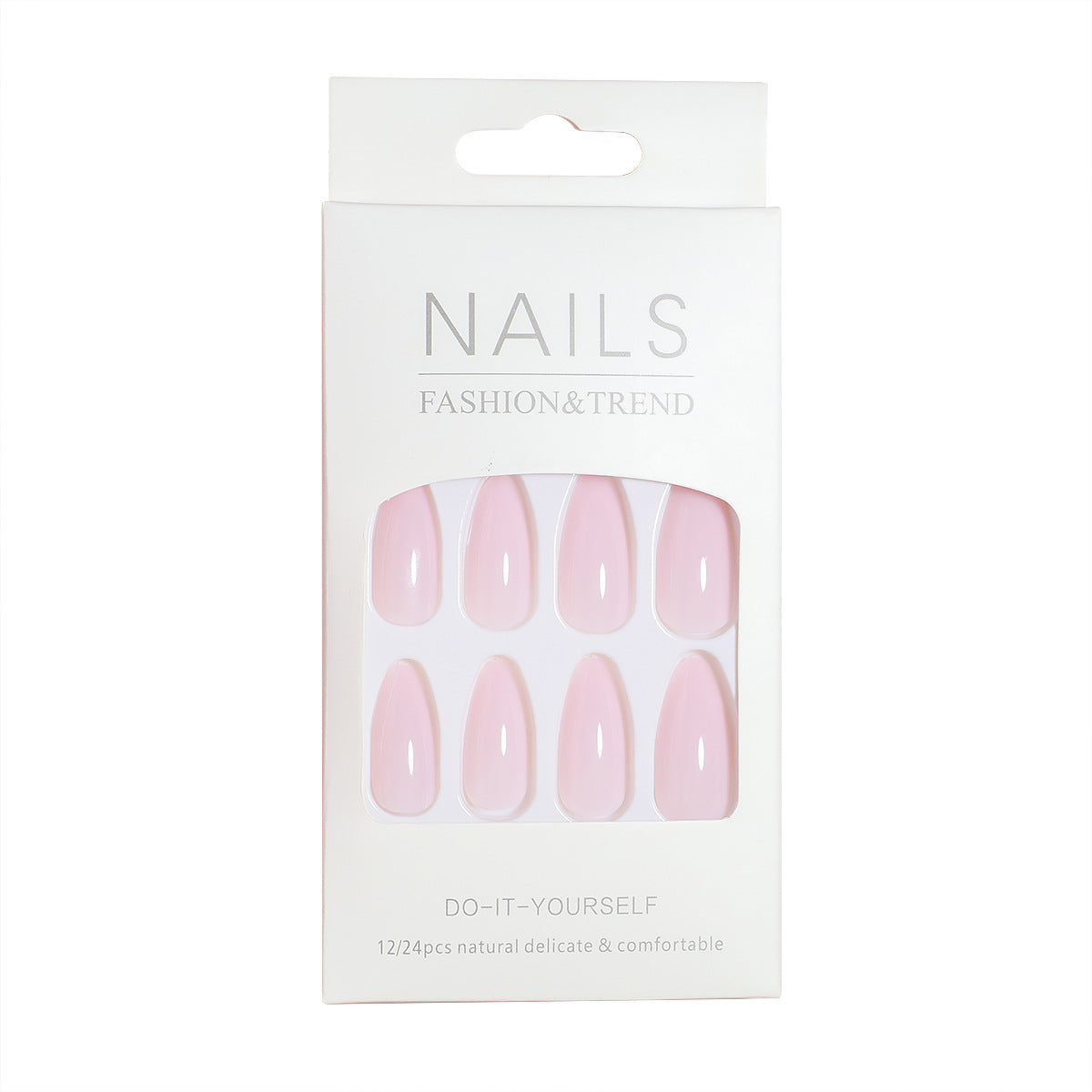 Press-On Nail Kit mit Mandelform und natürlichem Finish Brehn