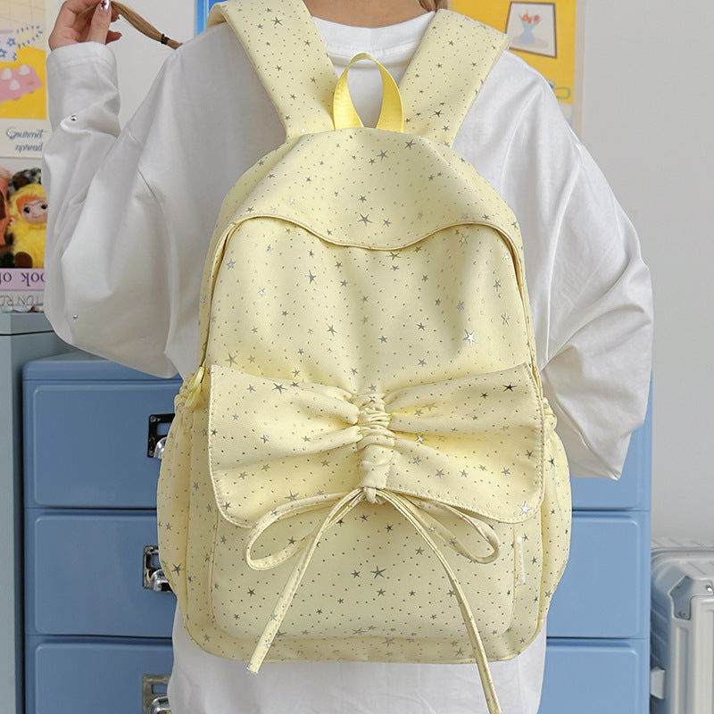 Sternenprint Schleifen-Detail Rucksack Brehn