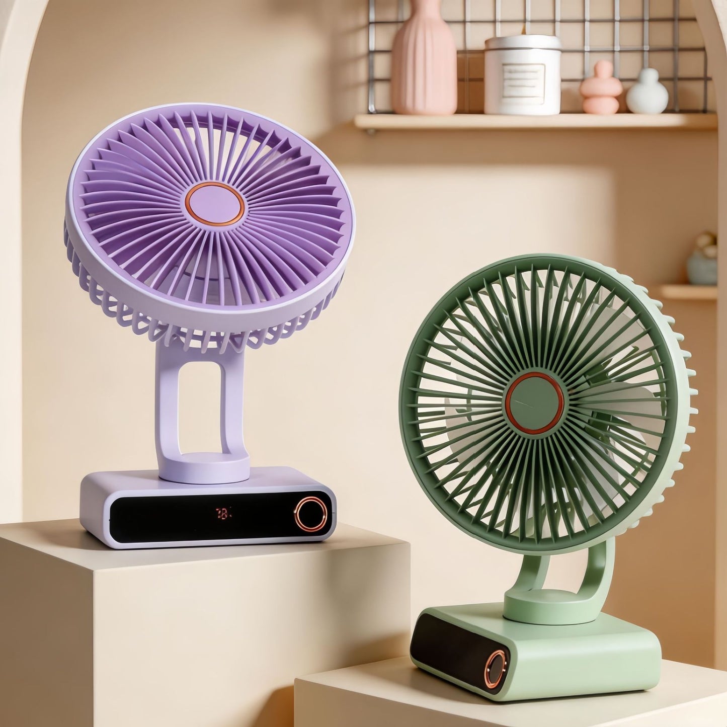 Damen Tragbarer Tischventilator im modernen und kompakten Design Brehn