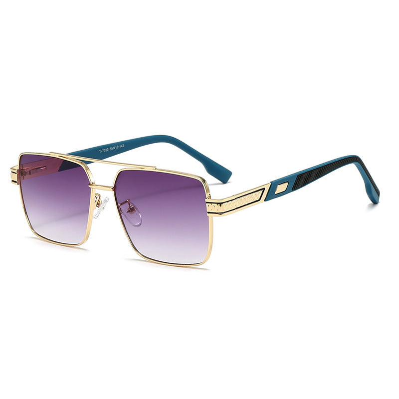 Damen modische quadratische Sonnenbrille mit stylischen Gummibügeln Brehn