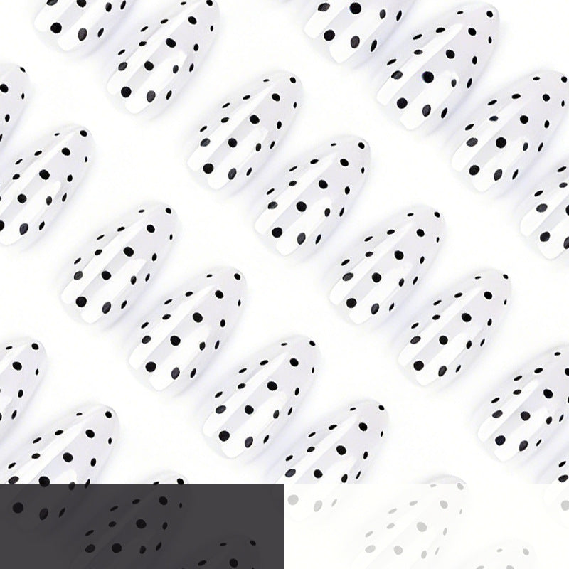 Elegante Polka Dot Press-On Nagelverstärkungen Brehn