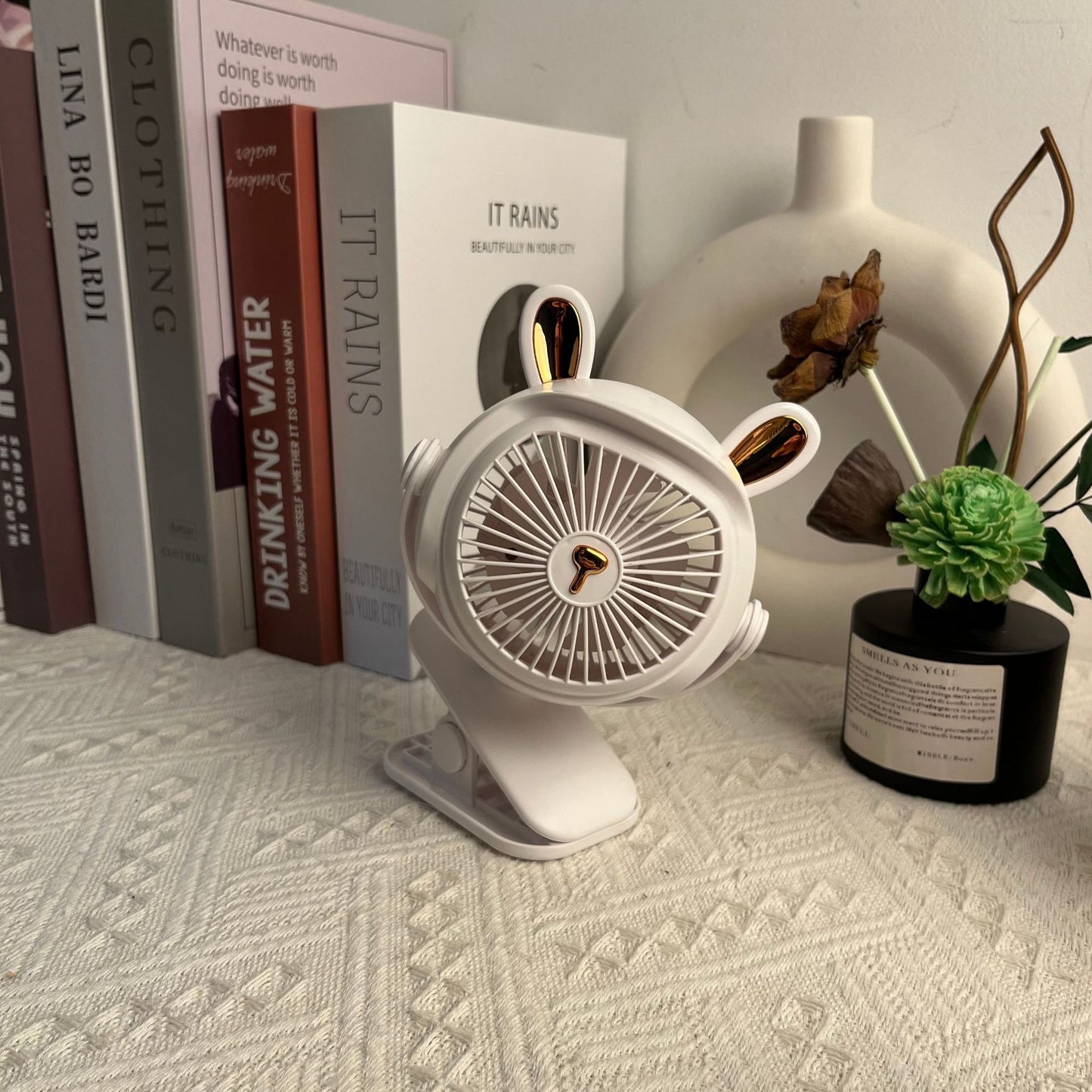 Süßer Tiermotiv Tragbarer Schreibtischventilator Brehn