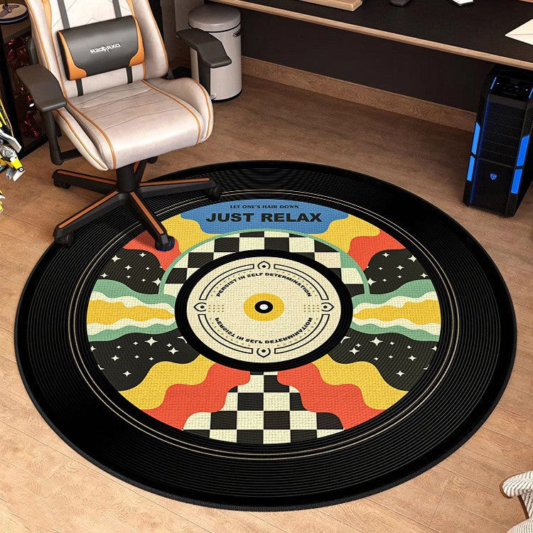 Retro-Vinyl-Schallplatten-Teppich