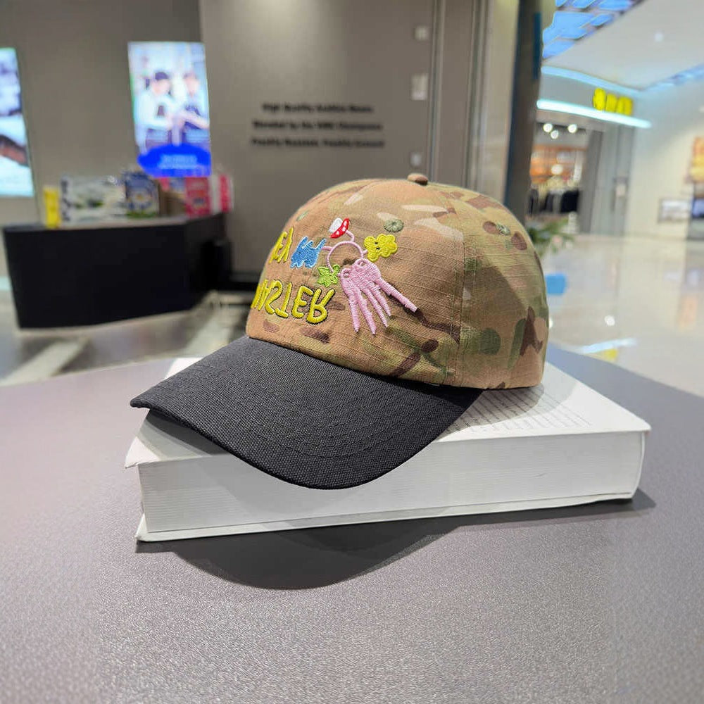 Unisex Bestickte Camouflage Kappe Brehn