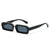 Schlanke rechteckige Rahmen-Sonnenbrille Brehn