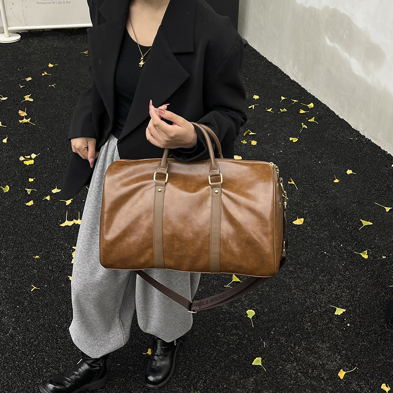 Premium Leder Reise Duffle Bag Brehn
