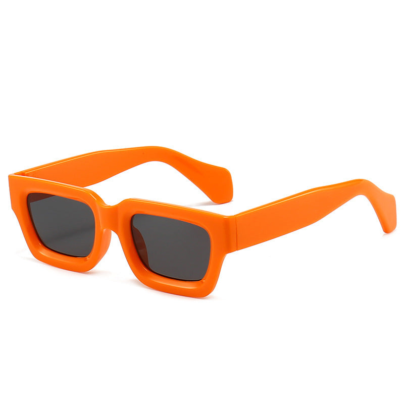 Damen trendige Sonnenbrille mit robustem und transparentem Rahmen Brehn