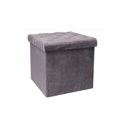 Stylischer Samt Aufbewahrungs-Hocker Brehn