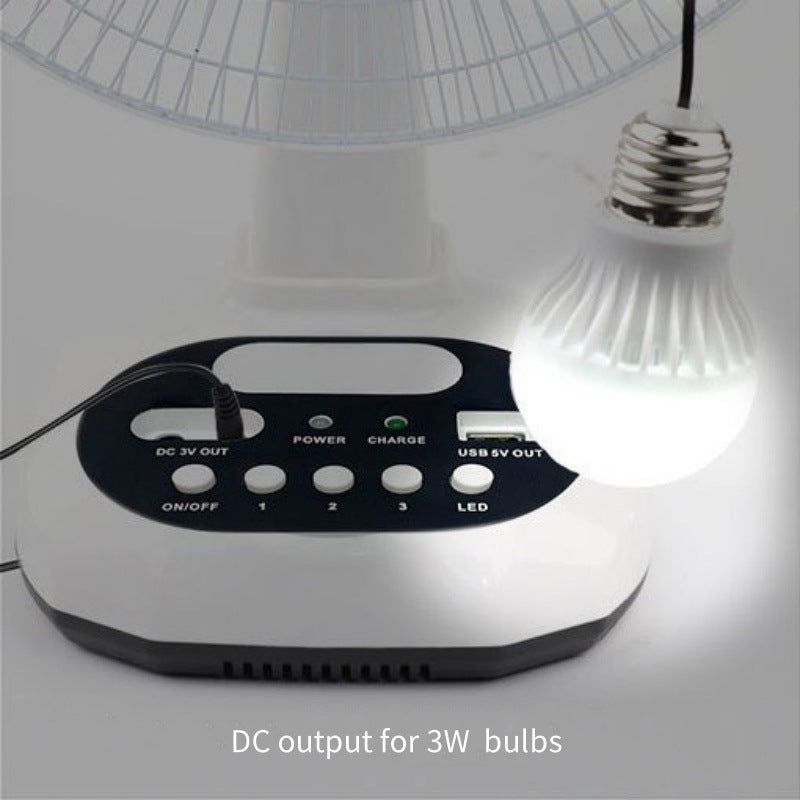 Damen tragbarer Solarventilator mit USB-Ladefunktion und integriertem LED-Licht Brehn