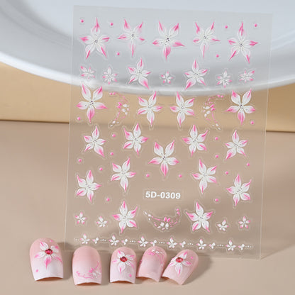 Floral Nail Art Decal Set