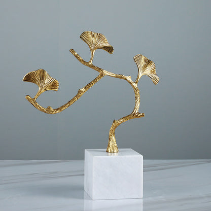 Künstlerische dekorative Ginkgo-Blatt-Skulptur