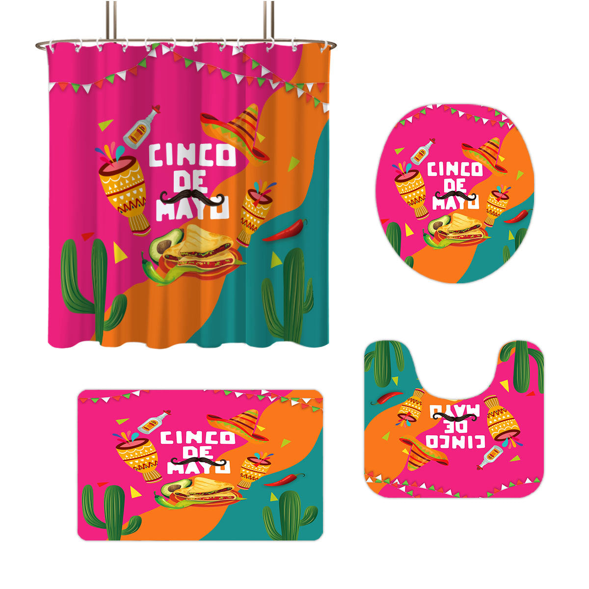 Cinco de Mayo-Themen Komplettes Badezimmer Set Brehn