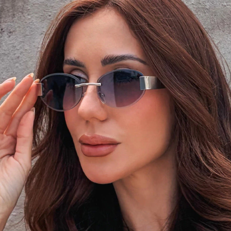 Damen glamouröse Sonnenbrille mit klarem, elegantem Rahmen und schützendem UV-Filter Brehn