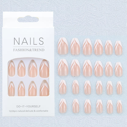 Künstlerisches Grafik Press-On Nagelset Brehn