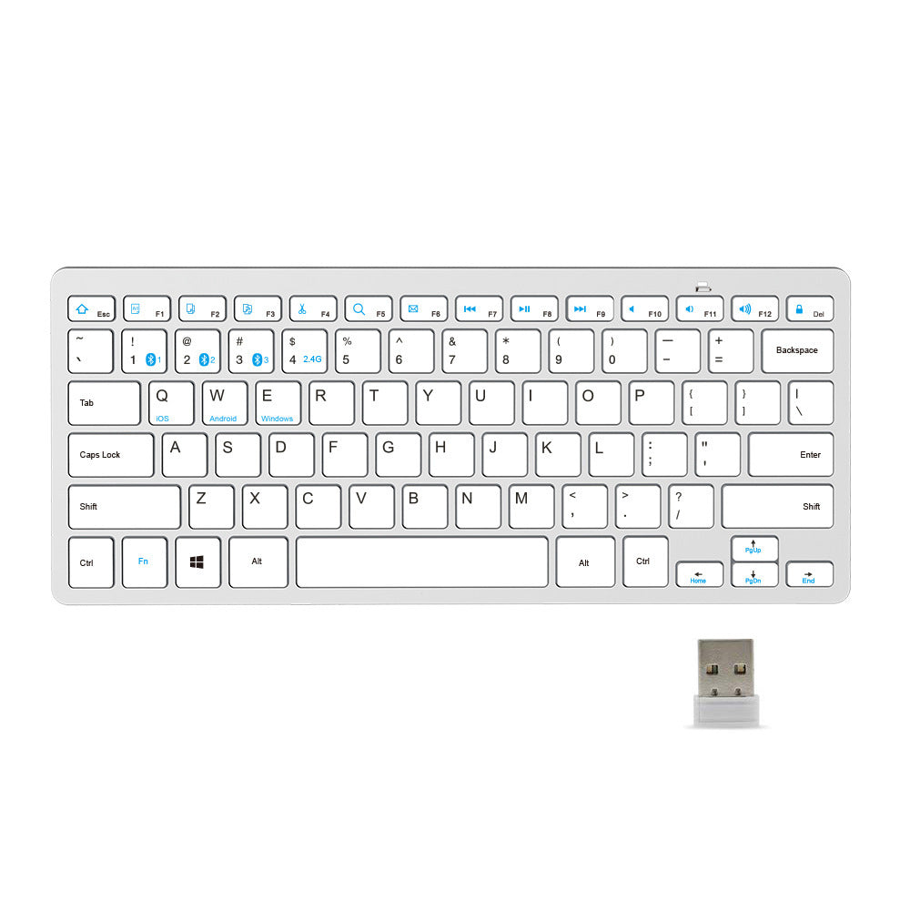 Kompakte Bluetooth-Tastatur mit Multisystem-Unterstützung Brehn