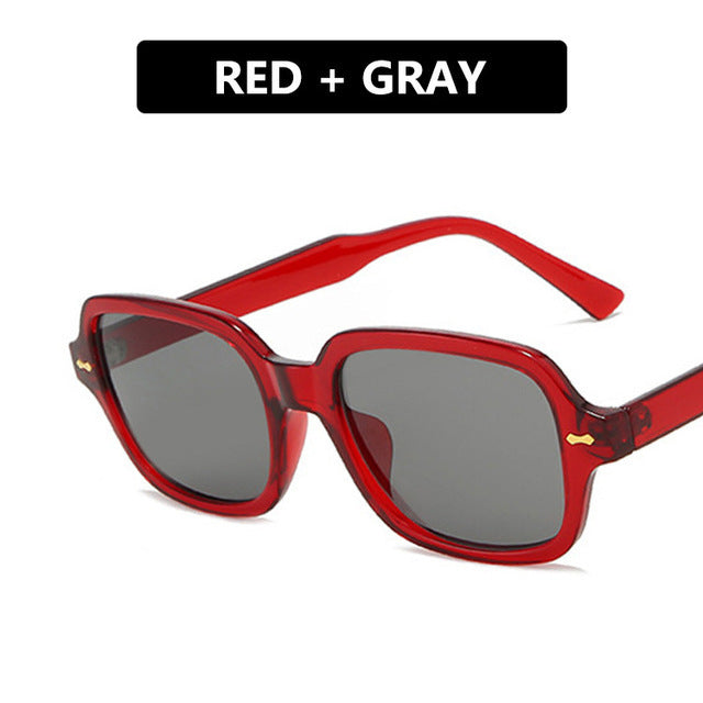 Damen quadratische Sonnenbrille mit stylishem und robustem Rahmen Brehn