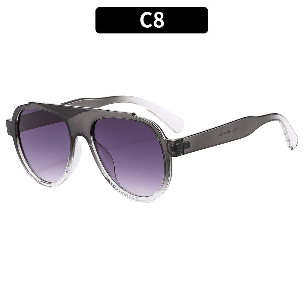 Retro-Cat-Eye Sonnenbrille mit einzigartigem Muster