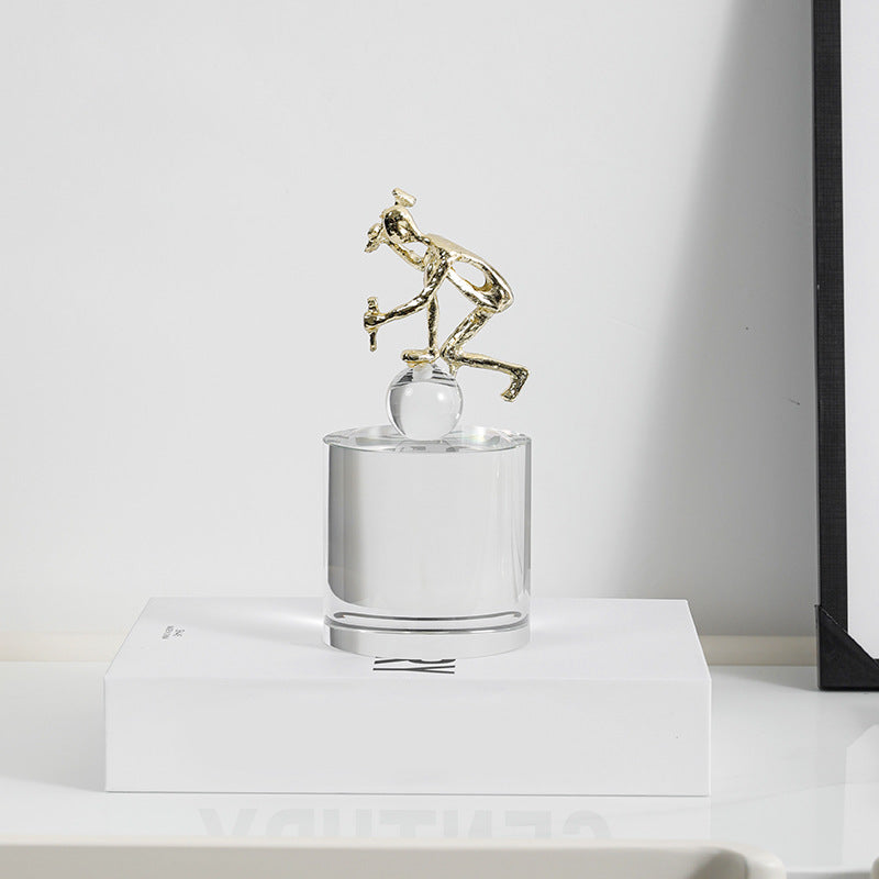 Skulpturelle dekorative Akrobat-Figurine