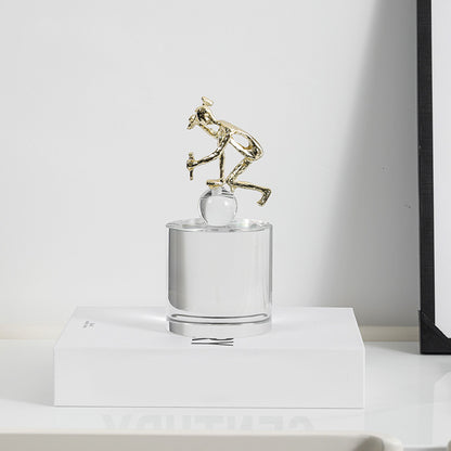 Skulpturelle dekorative Akrobat-Figurine