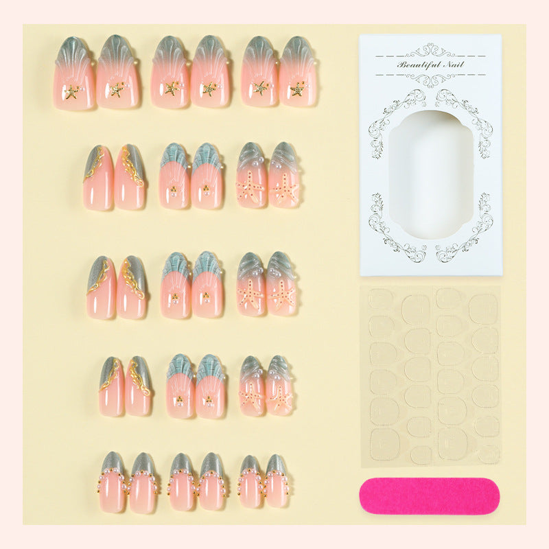Dekoratives Press-On Nagelkunst-Set mit einzigartigen Designs Brehn