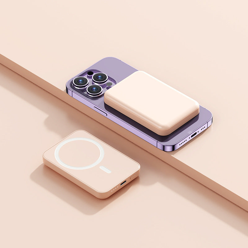 Magnetische Powerbank mit Qi-Technologie Brehn