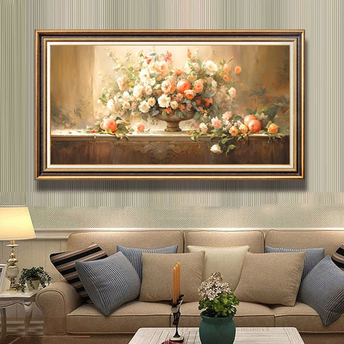 Vintage Blumen Ge gerahmte Wanddekoration