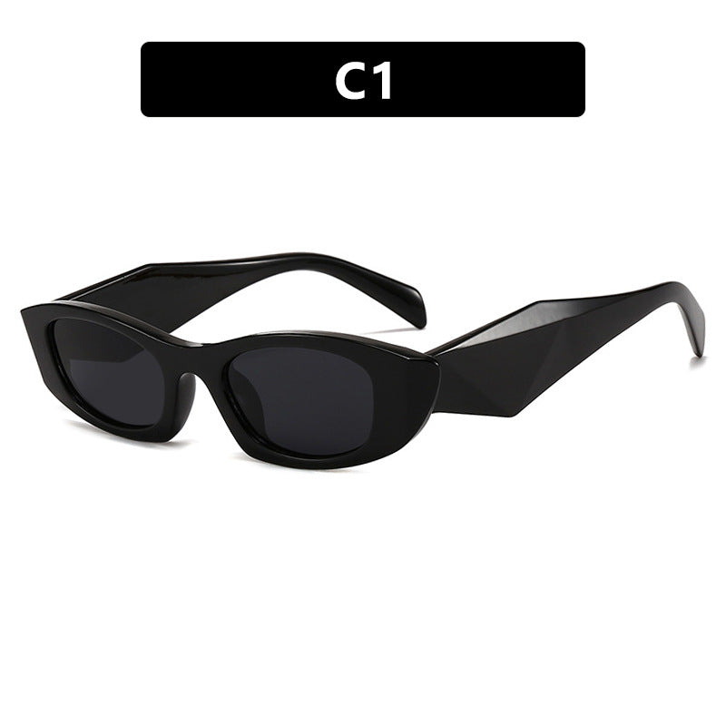 Damen trendige Cat-Eye Sonnenbrille mit einzigartigem Rahmen und UV-Schutz Brehn