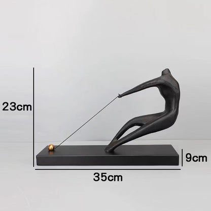 Elegante abstrakte figürliche Skulptur
