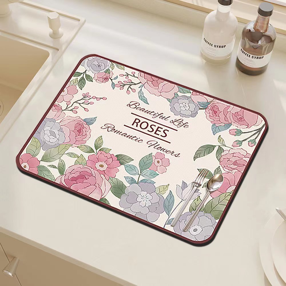 Florale dekorative Küchenmatte Brehn
