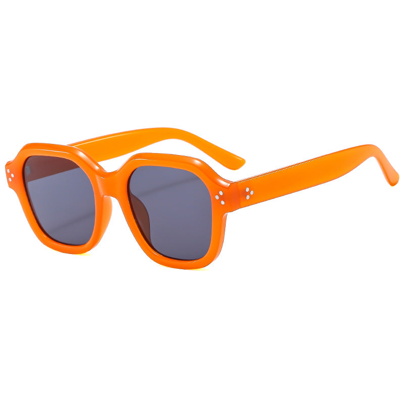 Damen Modische Retro-Sonnenbrille mit breitem Rahmen und UV-Schutz Brehn