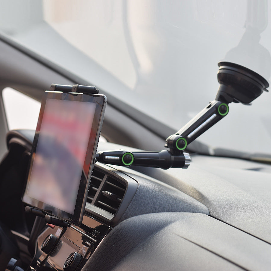 verstellbarer teleskopischer Auto-Windschutzscheiben-Tablet-Halter mit schwerer Saugnapf-Befestigung Brehn