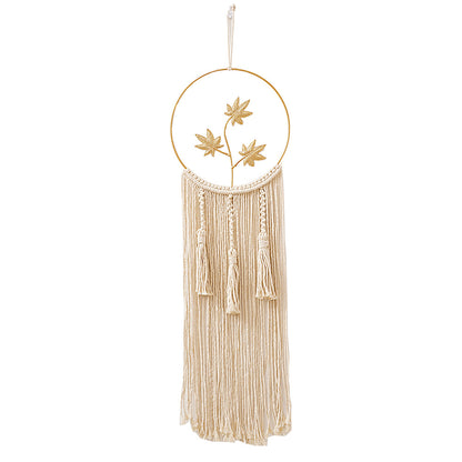 Macrame Wandbehang Kunst mit Blattdesign Brehn