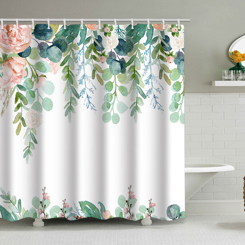 Floral Lavendel Muster Duschvorhang Brehn