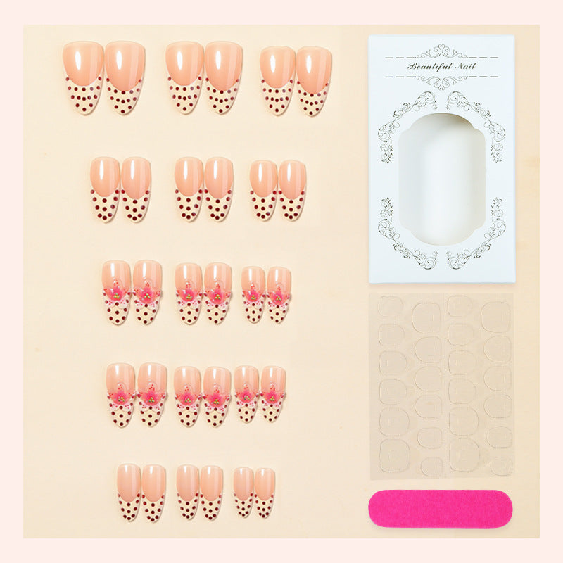 Polka Dot und Floral Press-On Nagel Kollektion Brehn
