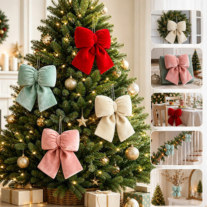Dekorative Plaid Stoff Schleifen Ornament
