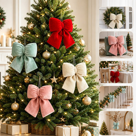 Dekorative Plaid Stoff Schleifen Ornament