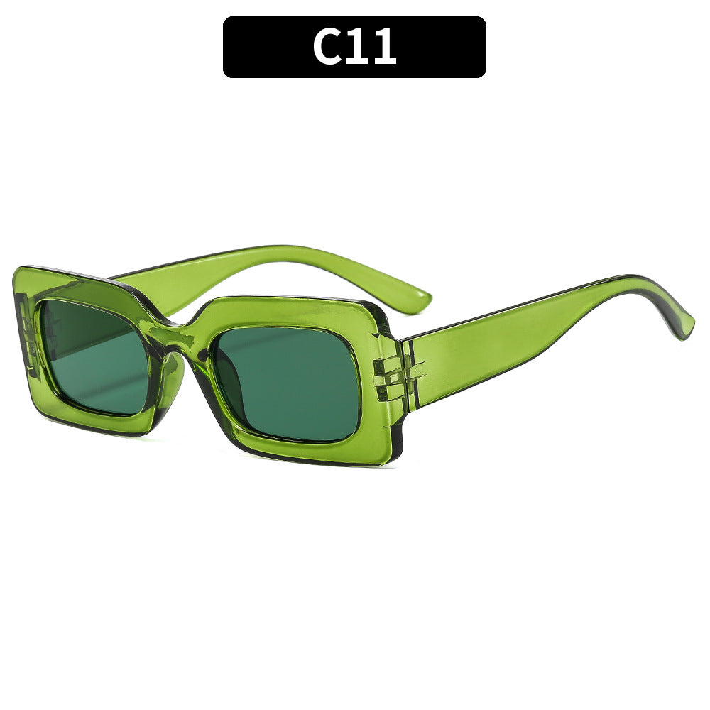 Stylische Retro Quadratische Sonnenbrille