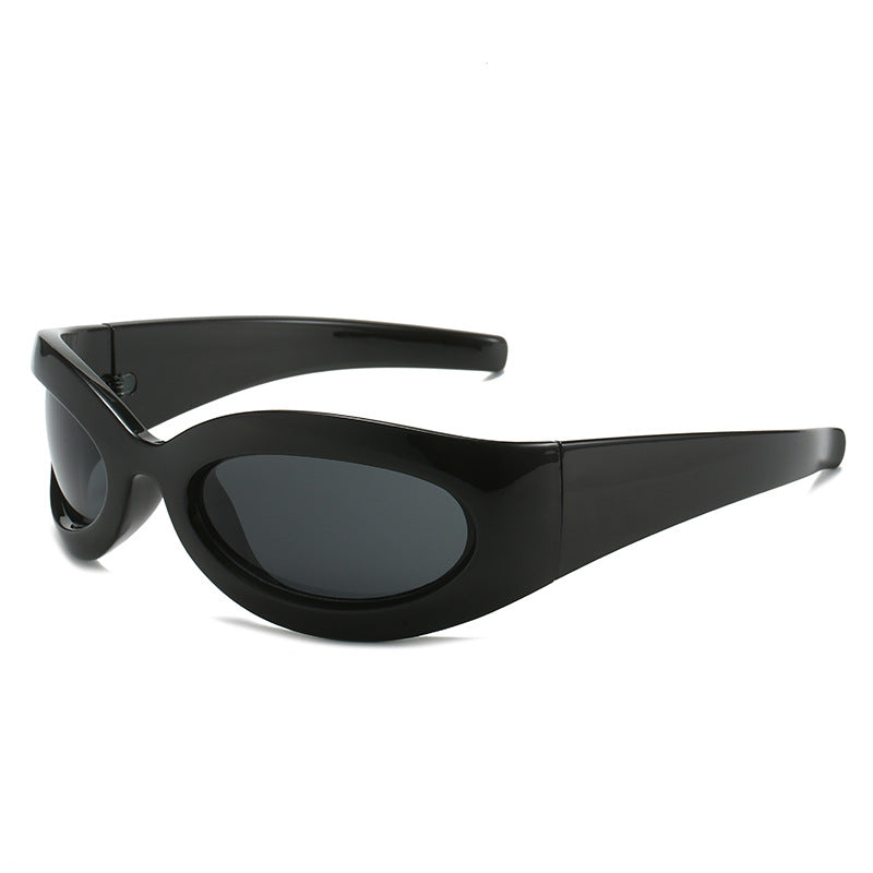 Damen trendige Sportsonnenbrille mit aerodynamischem Design Brehn