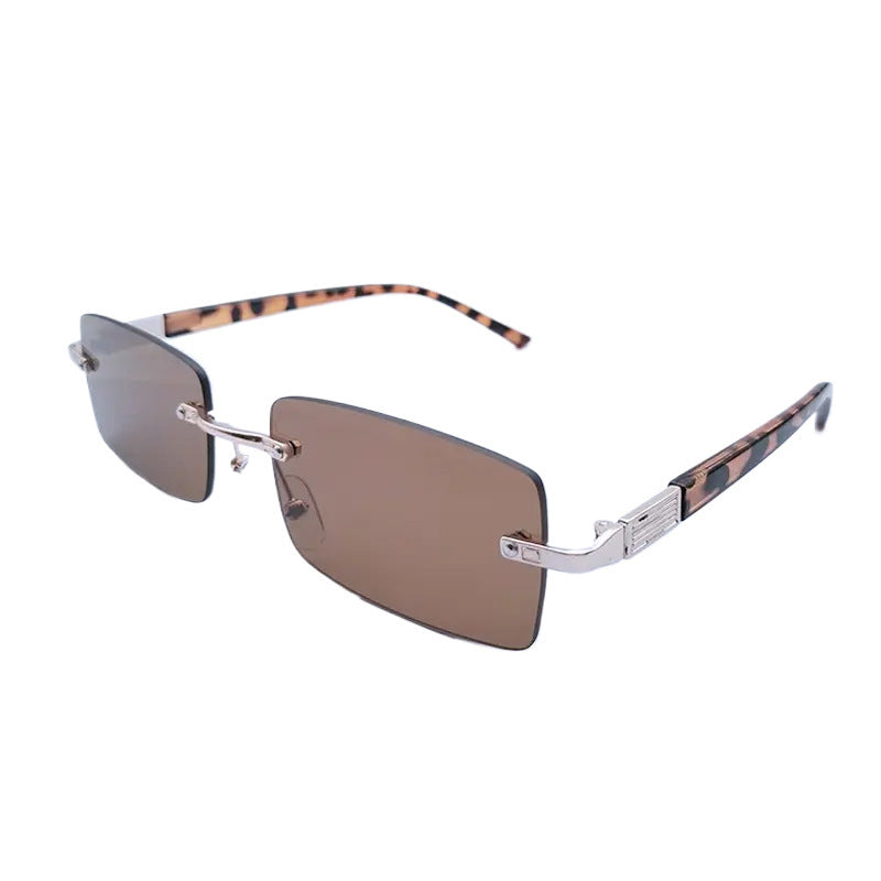 Damen modische rechteckige Sonnenbrille mit einzigartigem Gestaltungsmerkmal Brehn