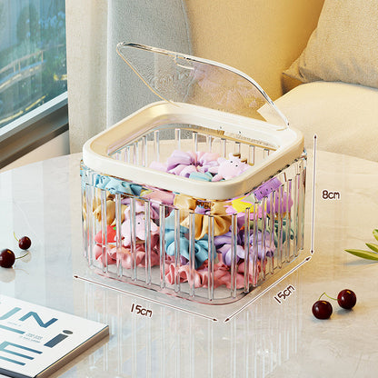 Klare Acryl Quadratische Thekenaufbewahrungsbox mit klappbarem Deckel