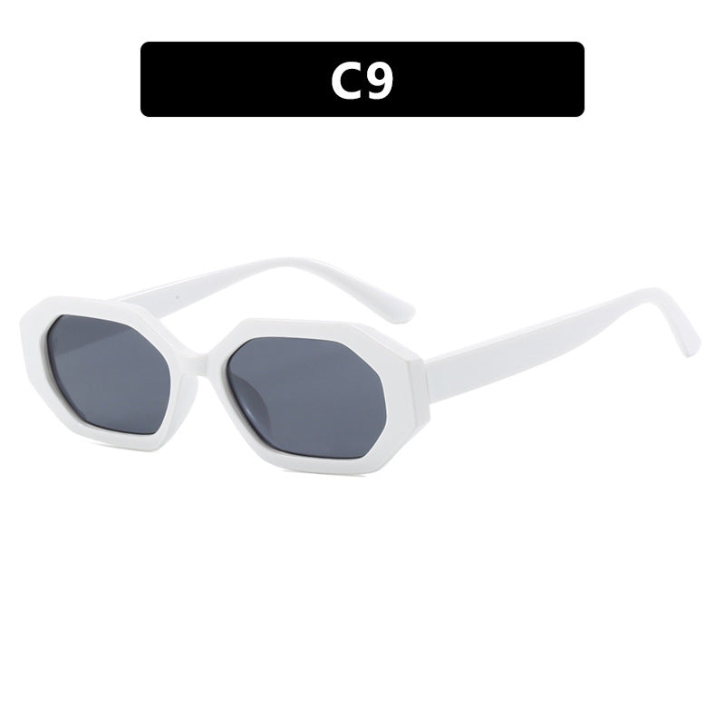 Damen auffällige Sonnenbrille im modernen achteckigen Design Brehn