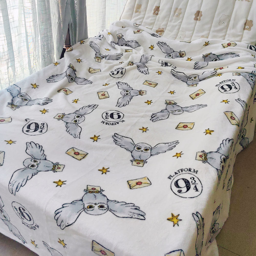 Gemütliche Eulen-themed Fleece-Decke