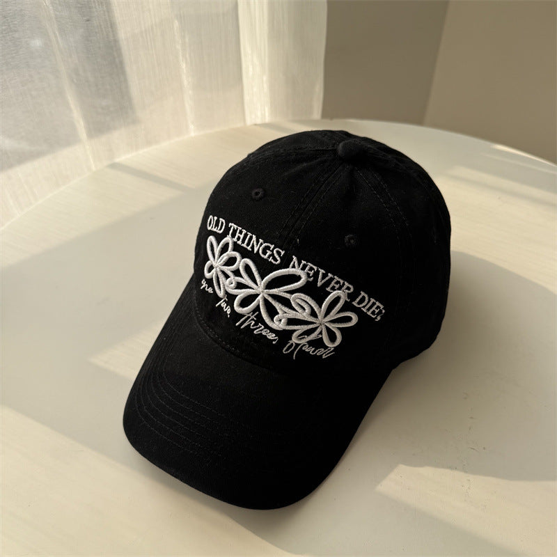 Damen Bestickte Blumen Baseballmütze Brehn 1783922211