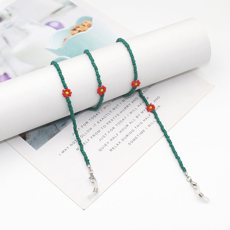 Floral Beaded Eyewear Chain Brehn