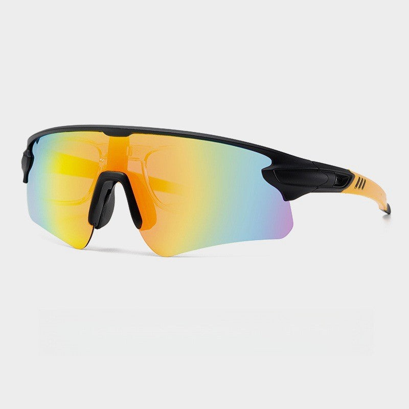 Unisex Sportliche Hochleistungs-Sonnenbrille mit aerodynamischem Design und verstellbarem Nasenpad Brehn