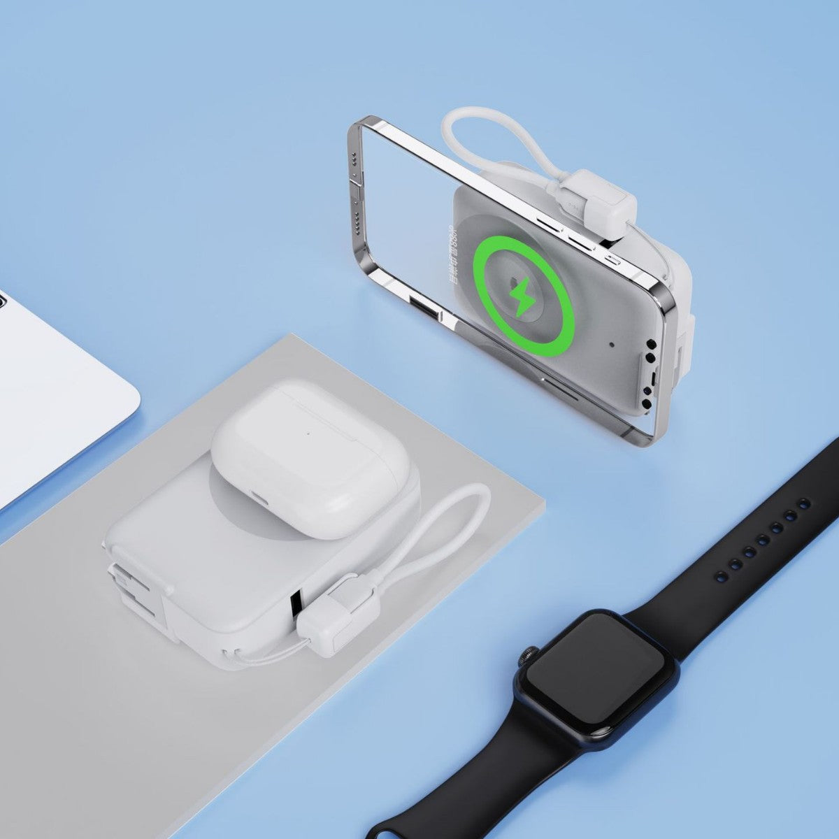 Tragbare Kabellose Ladeeinheit mit Magsafe-Technologie Brehn