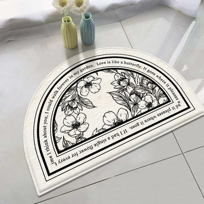 Floral Inspirierendes Willkommenmatte