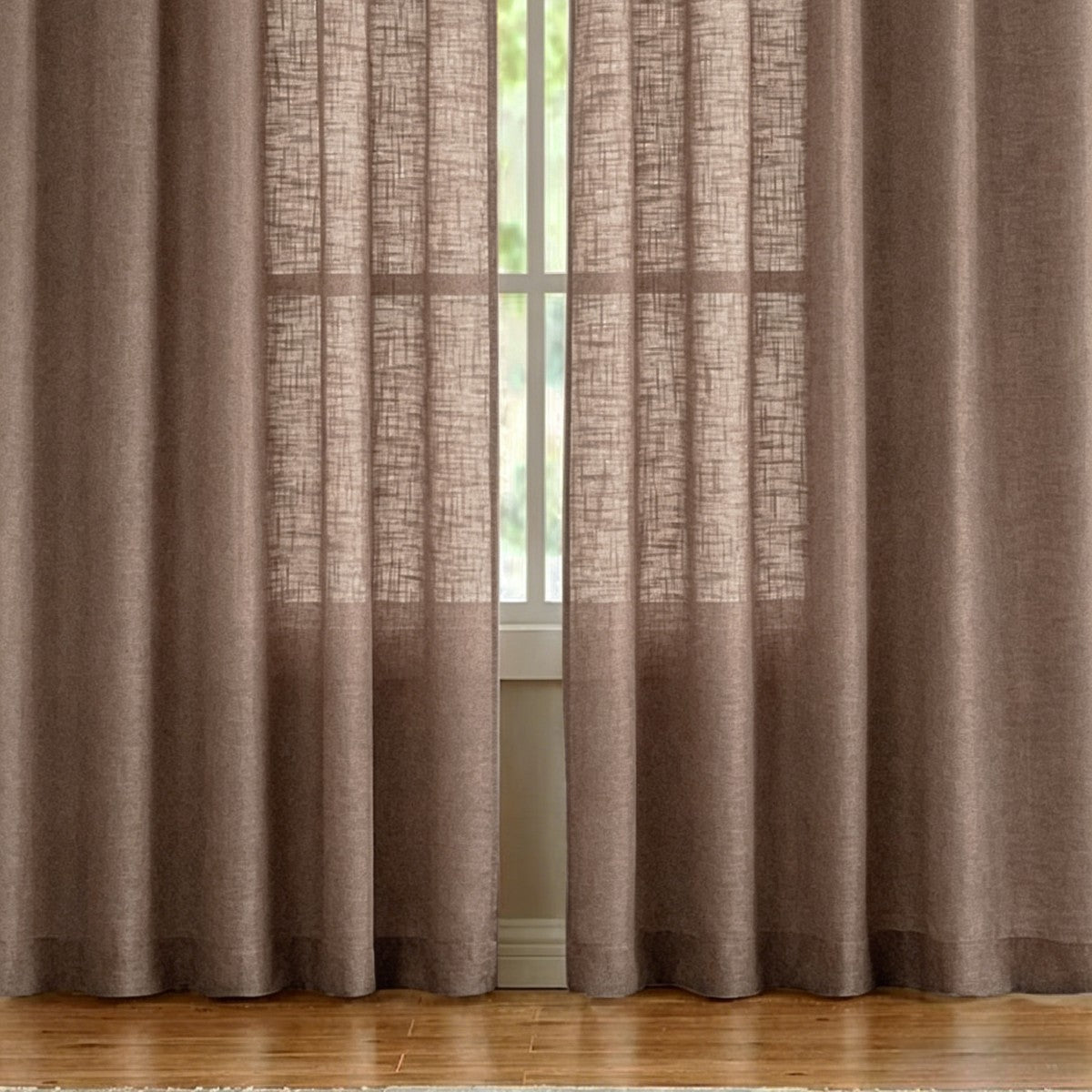 Durchsichtige Leinen-Fenstervorhänge Brehn