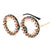 Damen kreative und auffällige Sonnenbrille mit Spikes und Strassdetails Brehn