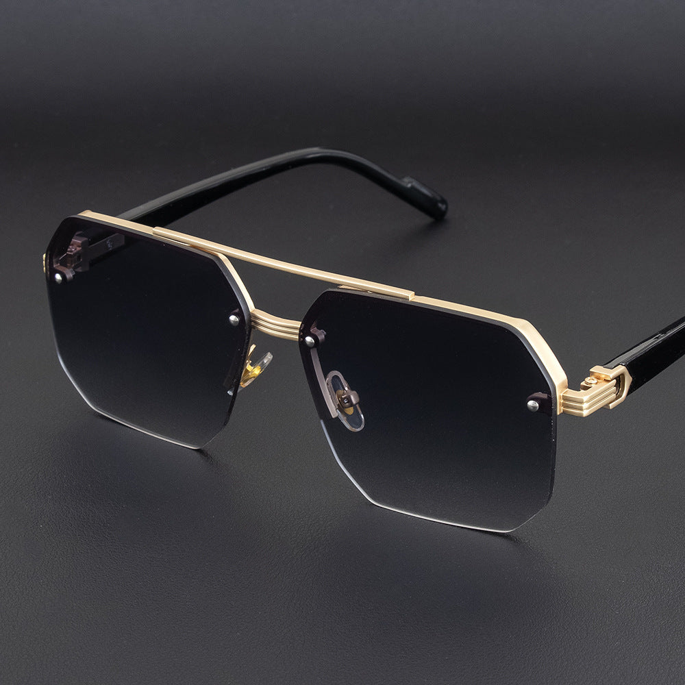 Geometrische Metallrahmen-Sonnenbrille Brehn